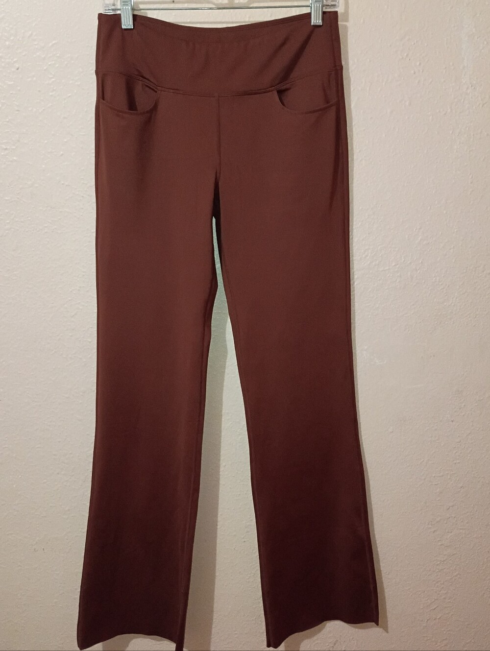 Size Medium High-Rise Stretch Bootcut Pants - Brown